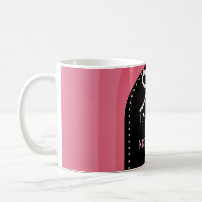 Everyday is Mothers Day Elegance Pink Bow Mug Kaffemugg (Vänster)