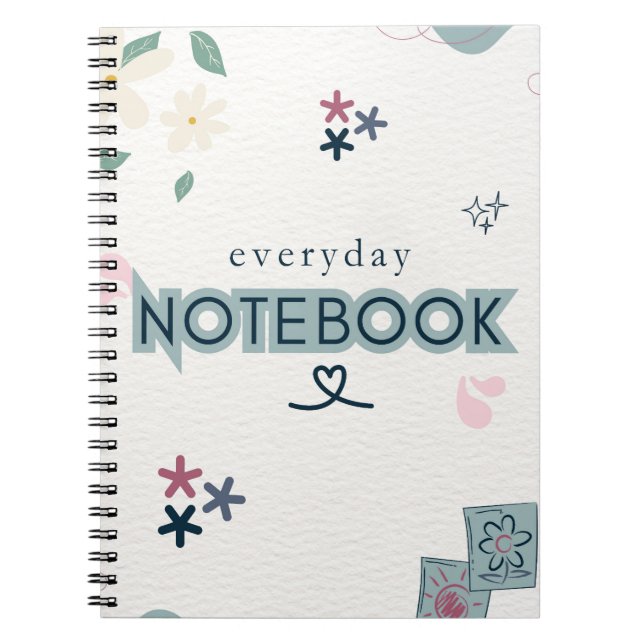 everyday love, notebook for daily notes anteckningsbok (Framsidan)