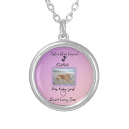 Everyday Love Pawprint Pet Silverpläterat Halsband