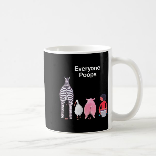 Everyone Ops Funny Zebra G Toilet Humor  Kaffemugg (Höger)