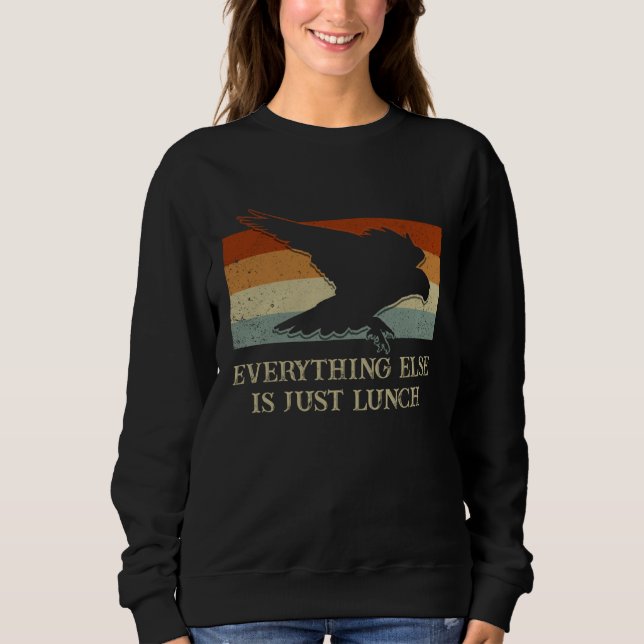Everything Else Is Just Lunch Falconry  Falconer H T Shirt (Framsida)