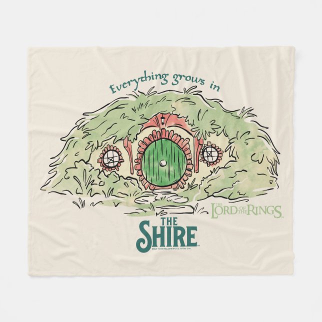 Everything Grows in THE SHIRE™ Fleecefilt (Framsidan (Horisontell))