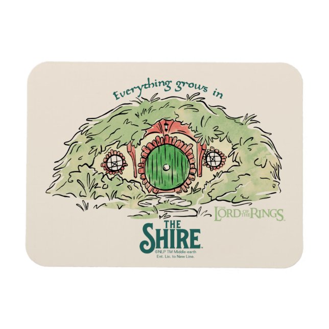 Everything Grows in THE SHIRE™ Magnet (Horisontell)