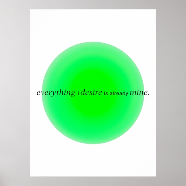 Everything I desire is already mine Poster (Framsidan)
