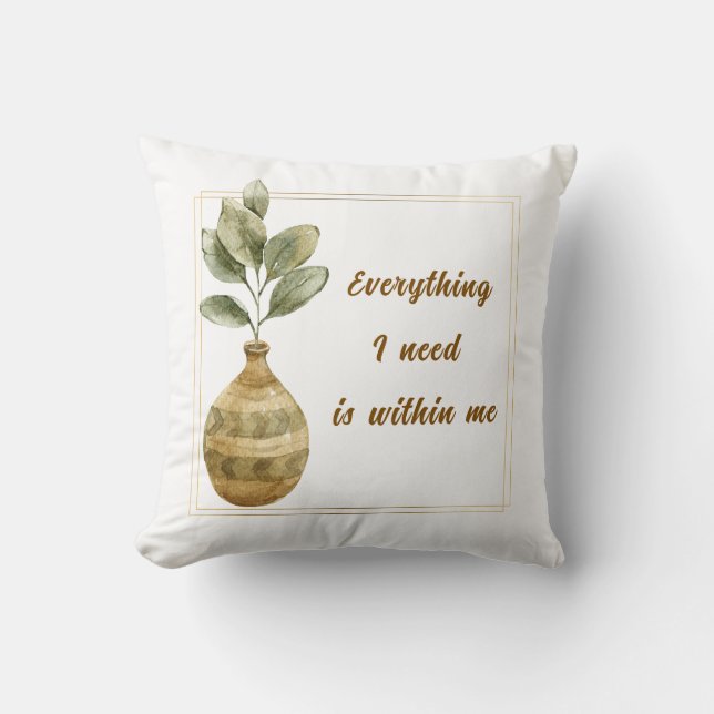 Everything I Need is Within Me Square Cushion Kudde (Framsida)