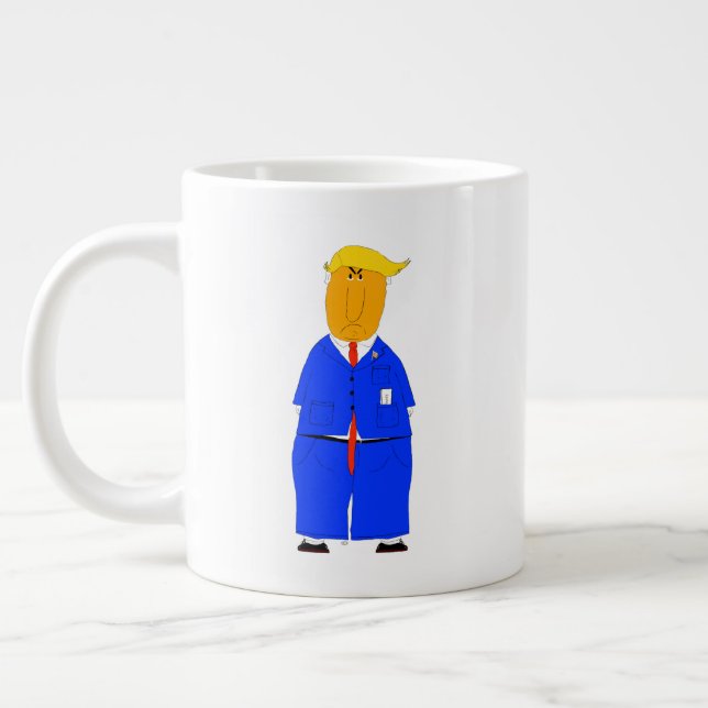 Everything in life is luck Donald Trump Coffee Mug Jumbo Mugg (Vänster)