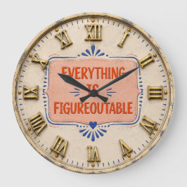 Everything Is Figureoutable Positive Motivation Stor Klocka
