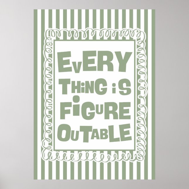 Everything Is Figureoutable Poster (Framsidan)