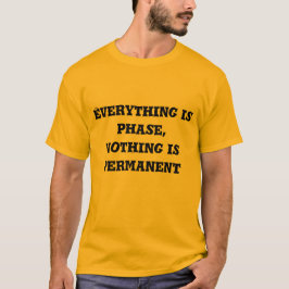 everything is phase, nothing is permanent t shirt