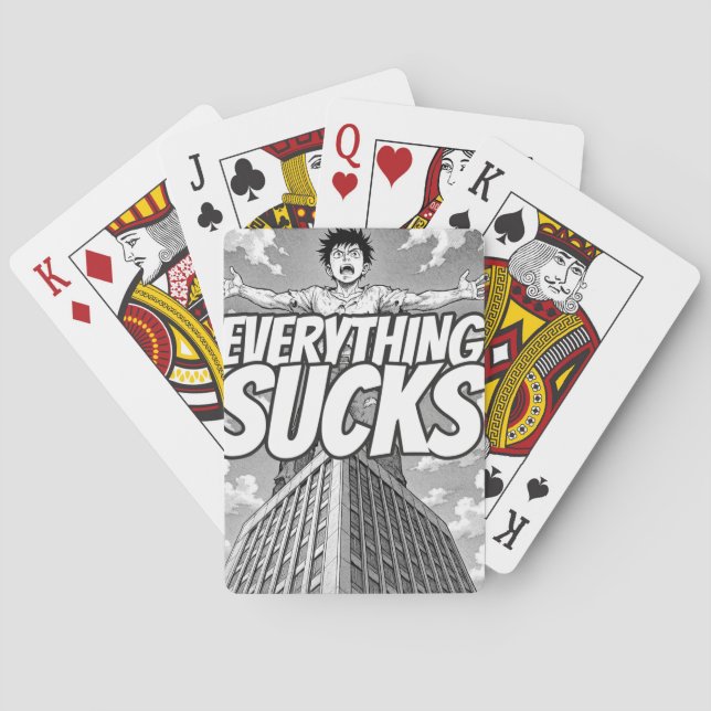 Everything Sucks Spelkort - Konstigaste Tidsåldern (Baksidan)