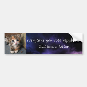 everytime du röstar republikanen bildekal