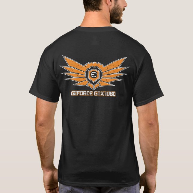 EVGA GTX 1 080 Ti "Winged Performance" T-Shirt (Baksida)
