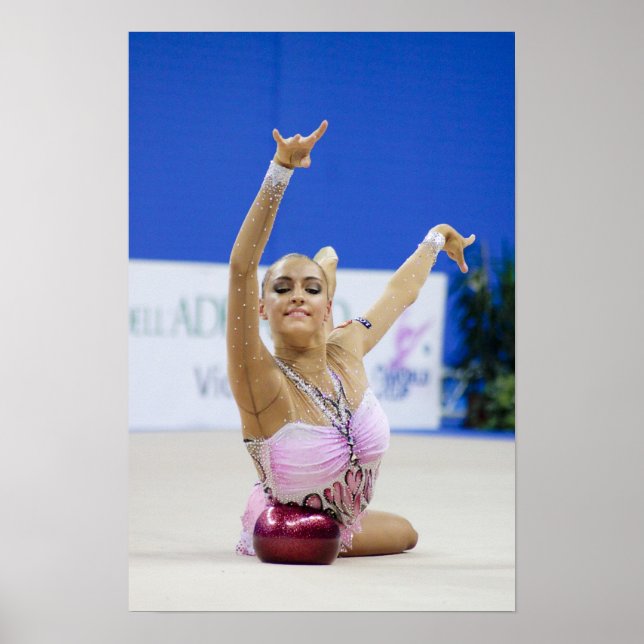 Evgeniya Kanaeva boll runt Poster (Framsidan)