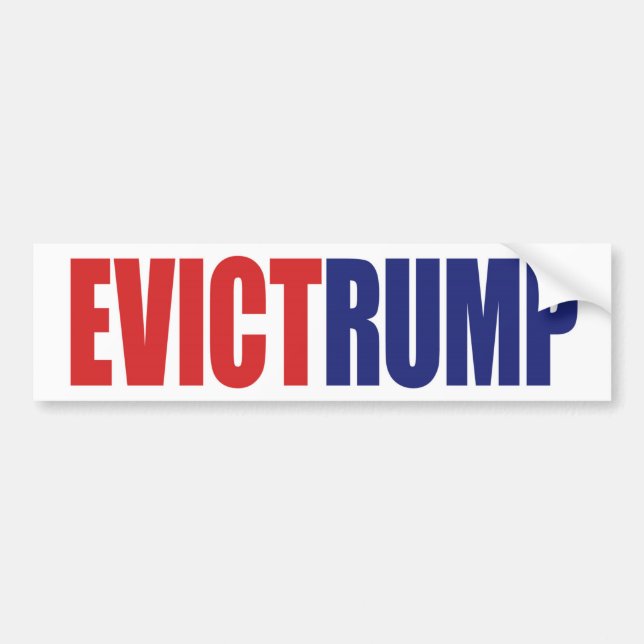 Evict Rump - Impeach President Trump Bildekal (Framsidan)