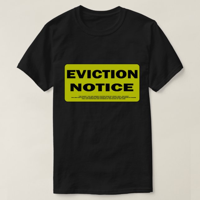 eviction märker för fienden t tee shirt (Design framsida)