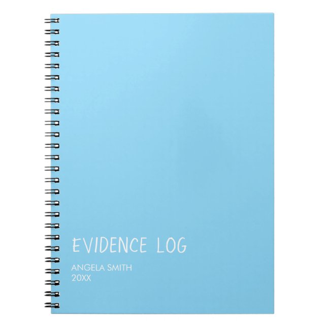 Evidence Log Notebook – Funny Dark Humor Journal,  Anteckningsbok (Framsidan)