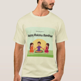 Evig band rakshabandhan speciell t-shirt för bröde