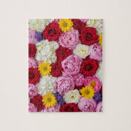 Evig Blomning: En Premium Blommig Tapet Pussel