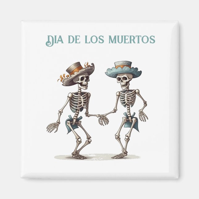 Evig dans Dia de los Muertos Calaveras Magnet (Framsidan)