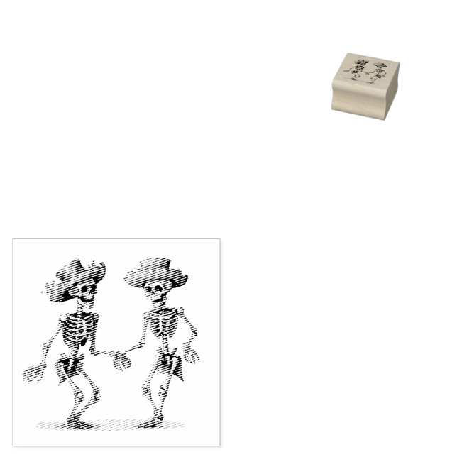 Evig dans Dia de los Muertos Calaveras Stämpel (Stämplad)