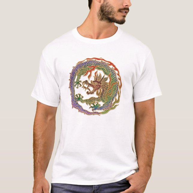 Evig Drakcirkel T Shirt (Framsida)