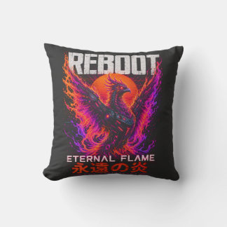 Evig Flamma Illustration – Fenix av Neoneld Kudde