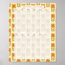 Evig grön födelsedagskalender Kathrin Legg Poster