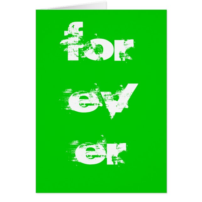 Evig - kärlek hälsningskort (Framsidan)