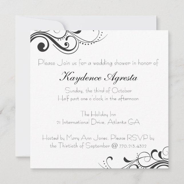 Evig kärlekmöhippainbjudan inbjudningar (Framsida)