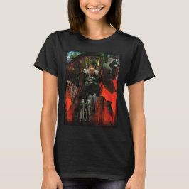 Evig låga blandad media goth originalkonst tee shirt