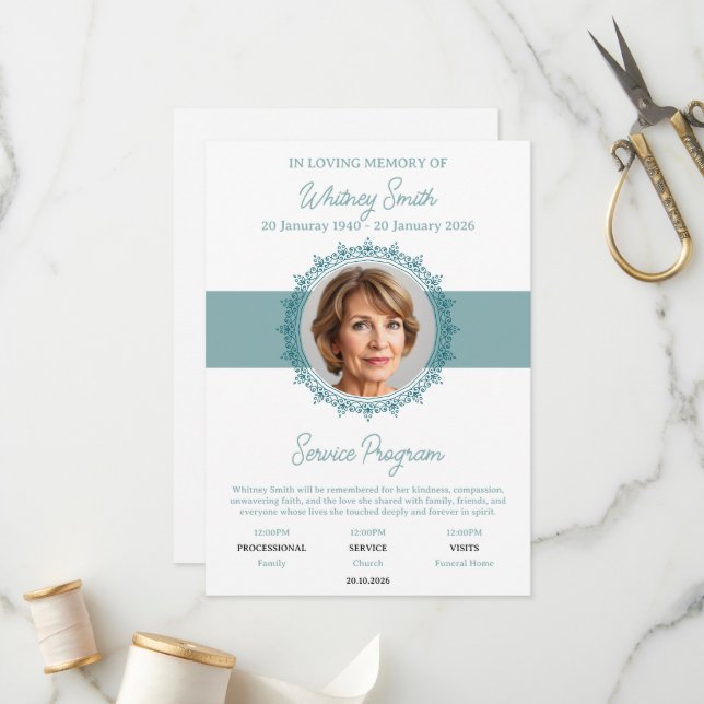 Evig nåd minnesgudstjänstprogram program (Fram/Back In Situ)