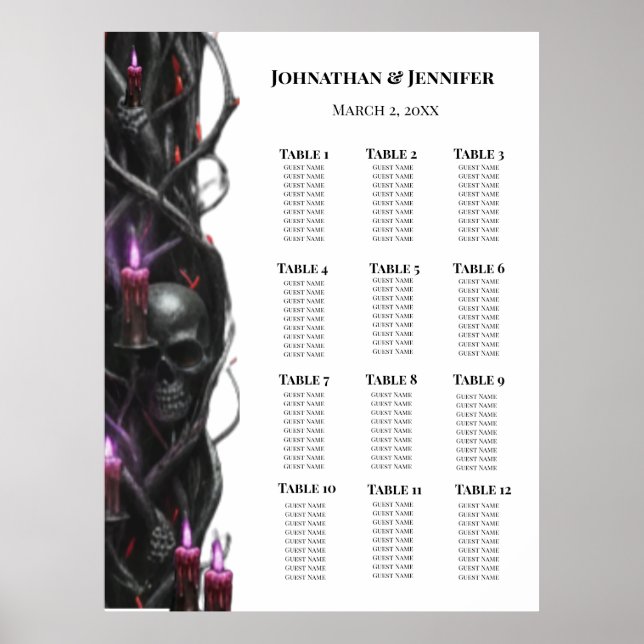 Evig Natt Gothic Vampire Bröllop Mörk Romantik Poster (Framsidan)