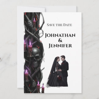Evig Natt Gothic Vampire Bröllop Mörk Romantik Spara Datumet