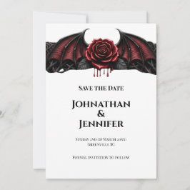 Evig Natt Gothic Vampire Bröllop Mörk Romantik Spara Datumet