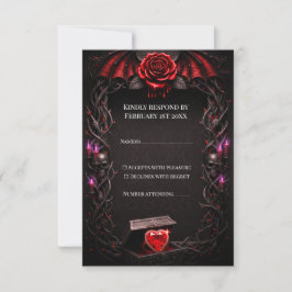 Evig natt gothic vampyr bröllop mörk romantik  OSA kort