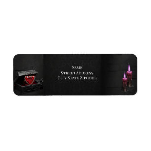 Evig natt gothic vampyr bröllop mörk romantik returadress etikett