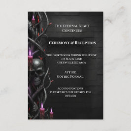 Evig Natt Gothic Vampyr Bröllop Mörk Romantik Tilläggskort