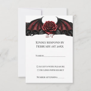 Evig natt gotiskt vampyrbröllop mörk romantik OSA kort