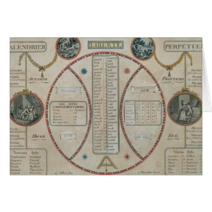 Evig republikansk kalender, Juni 1801 Hälsningskort