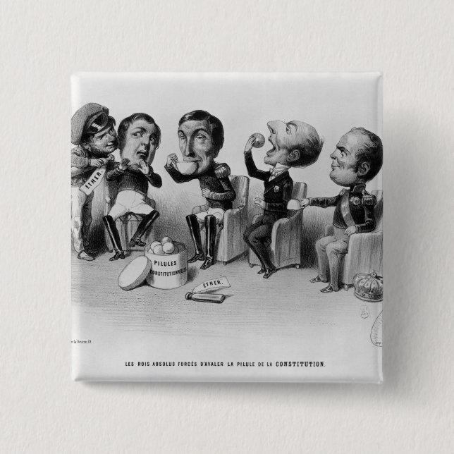 Evig sanningkungarna som tvingas för att svälja knapp (Framsida)