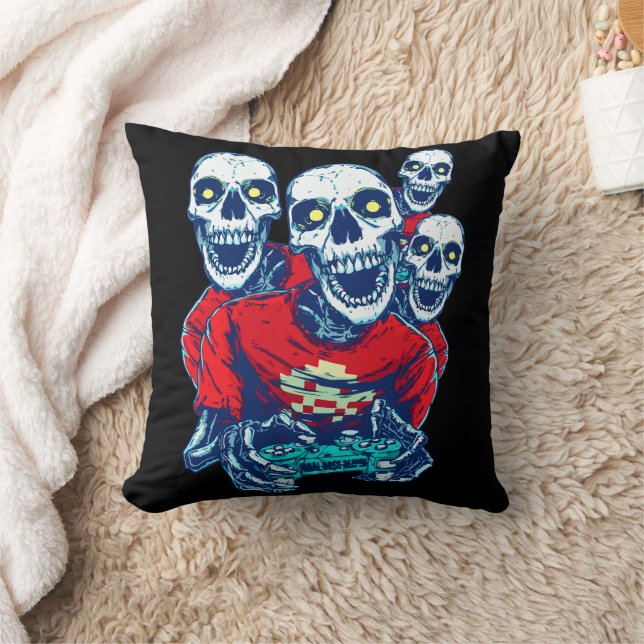 Evig Spelbrödraskap: Den Röda Spelarskeletten Kudde (Filt)