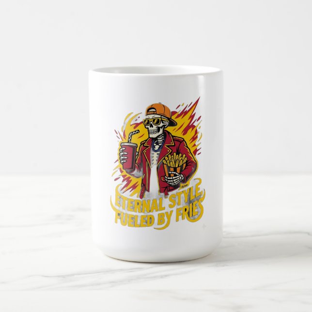 Evig Stil Driven Av Pommes Frites Kaffemugg (Center)