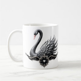 Evig svan av kärlek, för evigt börjar här. kaffemugg