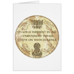 Eviga Buddha härskar Hälsningskort