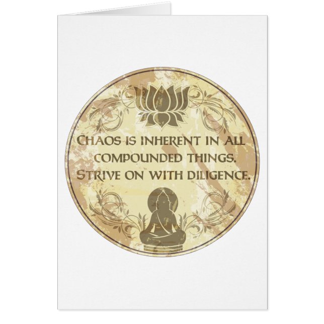 Eviga Buddha härskar Hälsningskort (Framsidan)