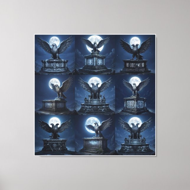 Eviga silvergravyrer canvastryck (Framsida)