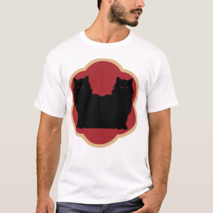 Eviga Vänners Katter Älskar Design T Shirt