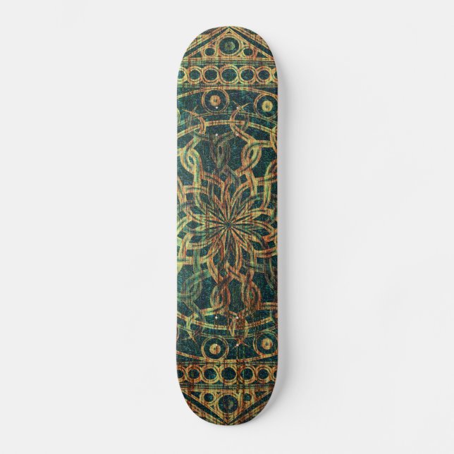 Evighet Mandala Väderbiten Skateboard Bräda 20,5 Cm (Framsida)