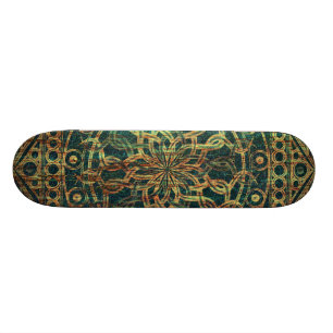 Evighet Mandala Väderbiten Skateboard Bräda 20,5 Cm