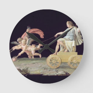 Evighet (olja på panel) rund klocka